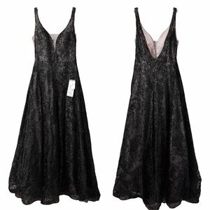 Alyce Paris Rosewood and Black Gown